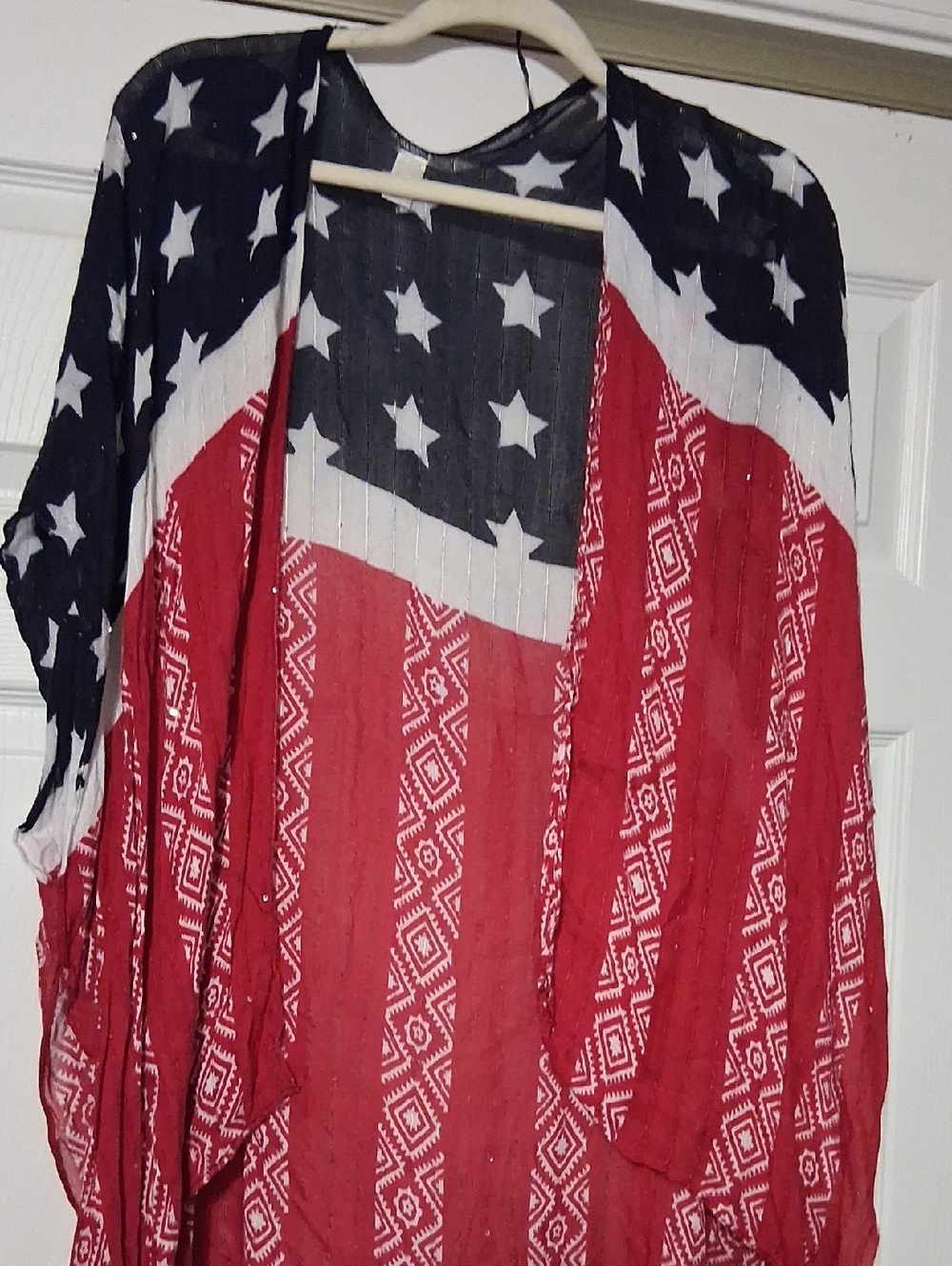 Cato Navy Star Print Sleeveless Top